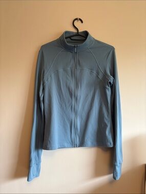 Light Blue Women's Zip-Up Performance Jacket